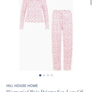 Hill House The Olivia Rattan Pajama Set - Pink and Red